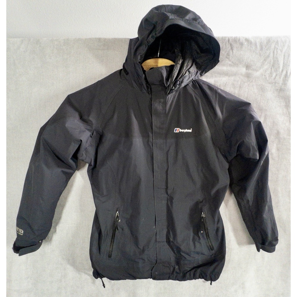 Berghaus Black Gore-Tex Jacket Womens Large (14) Gorpcore Outdoors *Read*